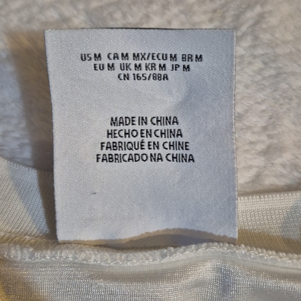 FUBU White Crop Jersey with Neon Green Trim Sz. M - Picture 3 of 6